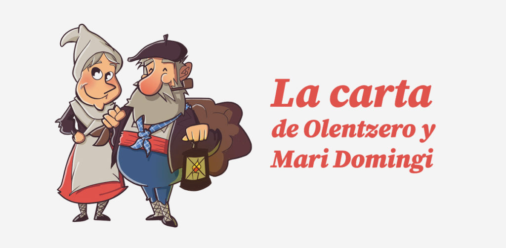 Carta del Olentzero y Mari Domingi