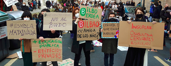 [Bige] Escuelas públicas de Bilbao reivindican entornos más seguros y saludables